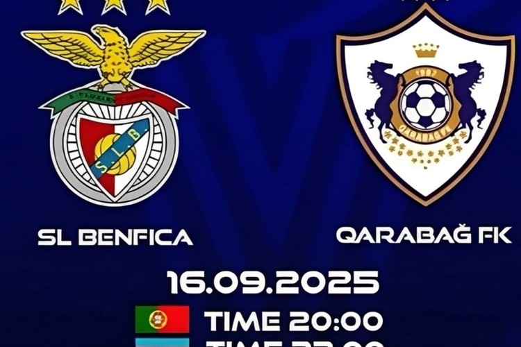 UEFA-dan "Benfika" - "Qarabağ" oyununun statistikası