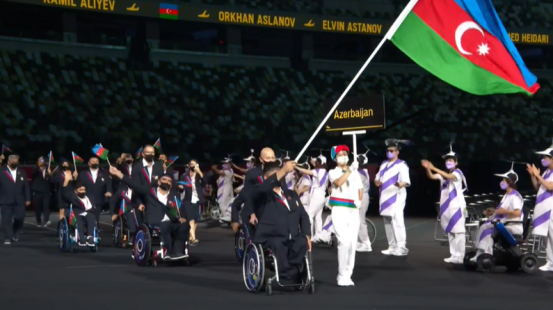 Tokio-2020: Azərbaycan paralimpiyaçıları paraddan keçib