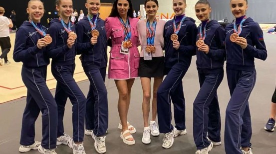 Azərbaycan gimnastları Pamplonada bürünc medal qazandılar