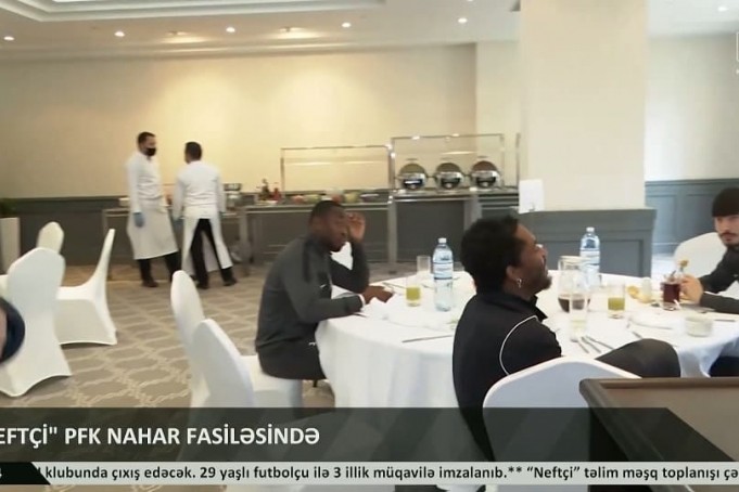 "Neftçi"nin nahar fasiləsində nələr oldu? - VİDEO