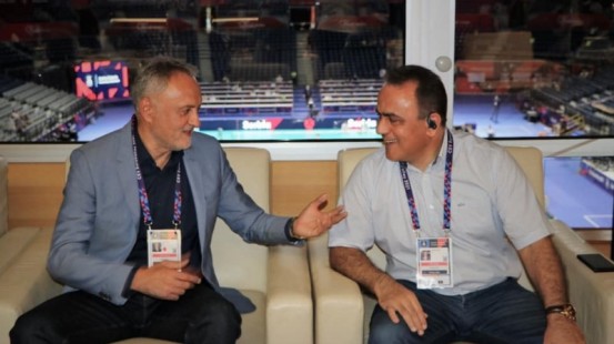 Voleybol Federasiyasının baş katibi Zoran Qayiçlə görüşdü