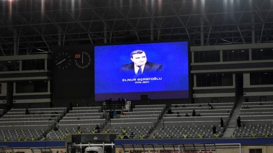 Elnur Əşrəfoğlu “Qarabağ” - “Kayrat” matçından öncə anıldı