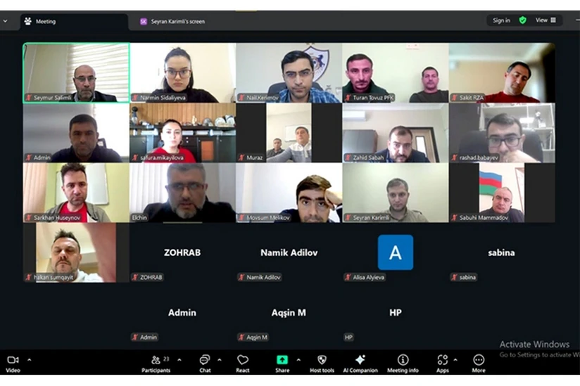 AFFA tərəfindən klub nümayəndələri ilə onlayn görüş keçirilib