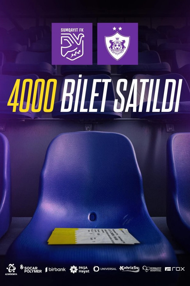 "Qarabağ"la oyun üçün 4000 bilet satıldı