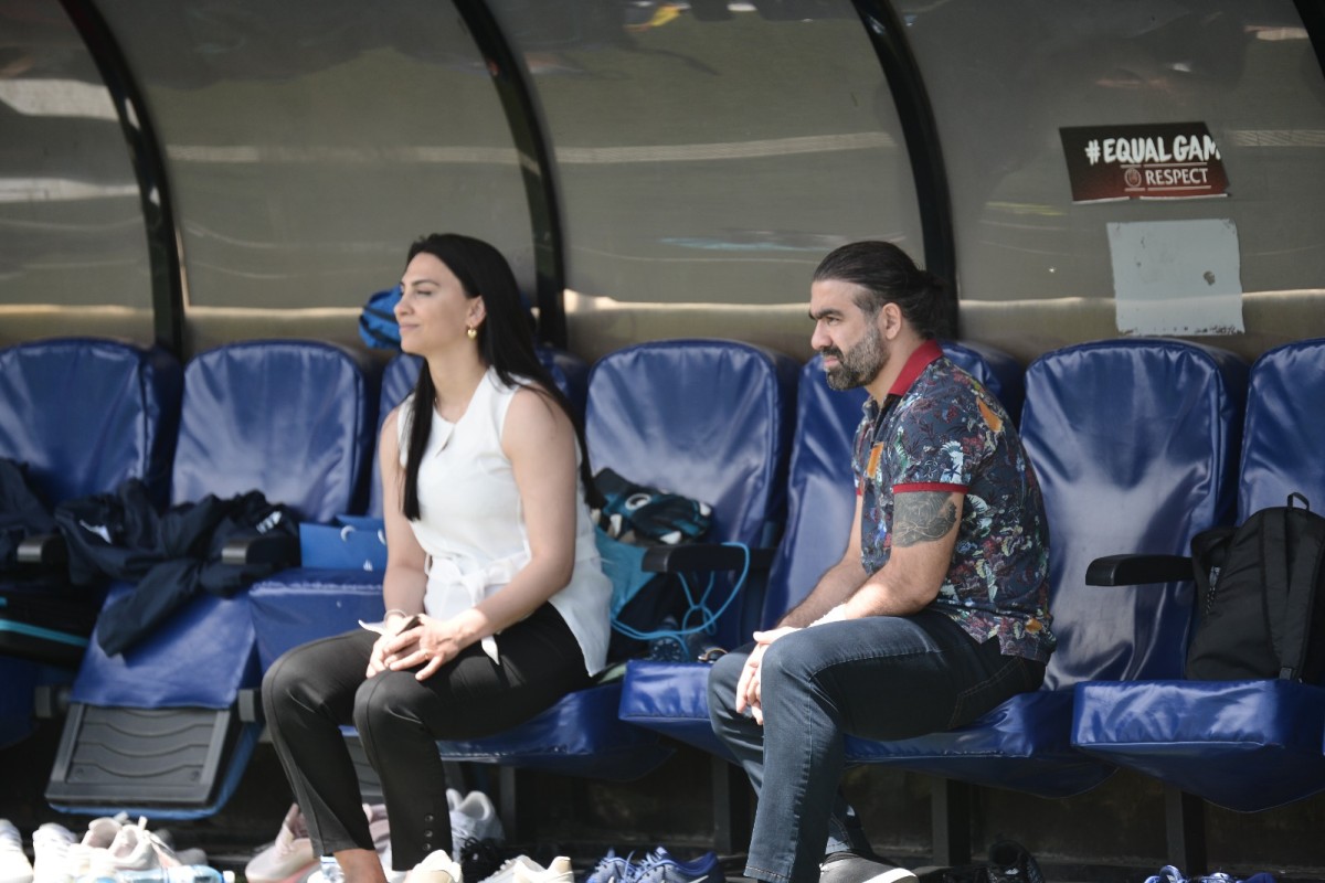 Rafael Ağayev millimizin məşqini izlədi