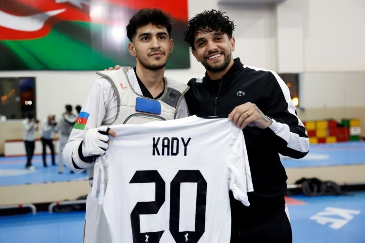 Kadi Borges Azərbaycan millisinin üzvləri ilə görüşdü