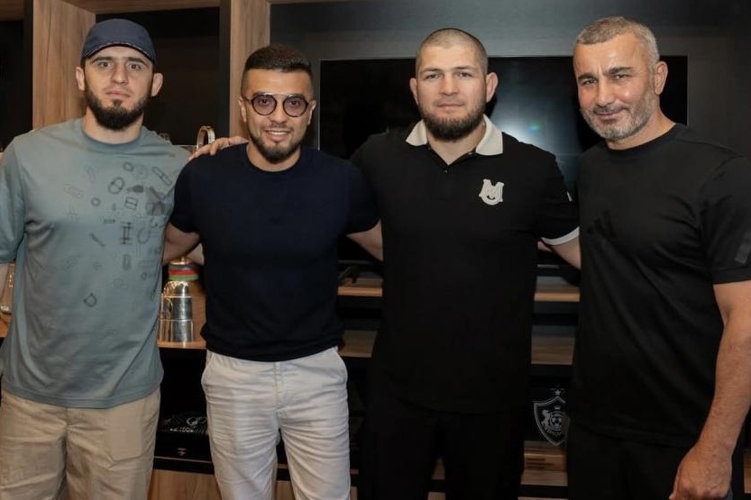 Həbib Nurmaqomedov və İslam Maxaçev Qurban Qurbanovla görüşdülər