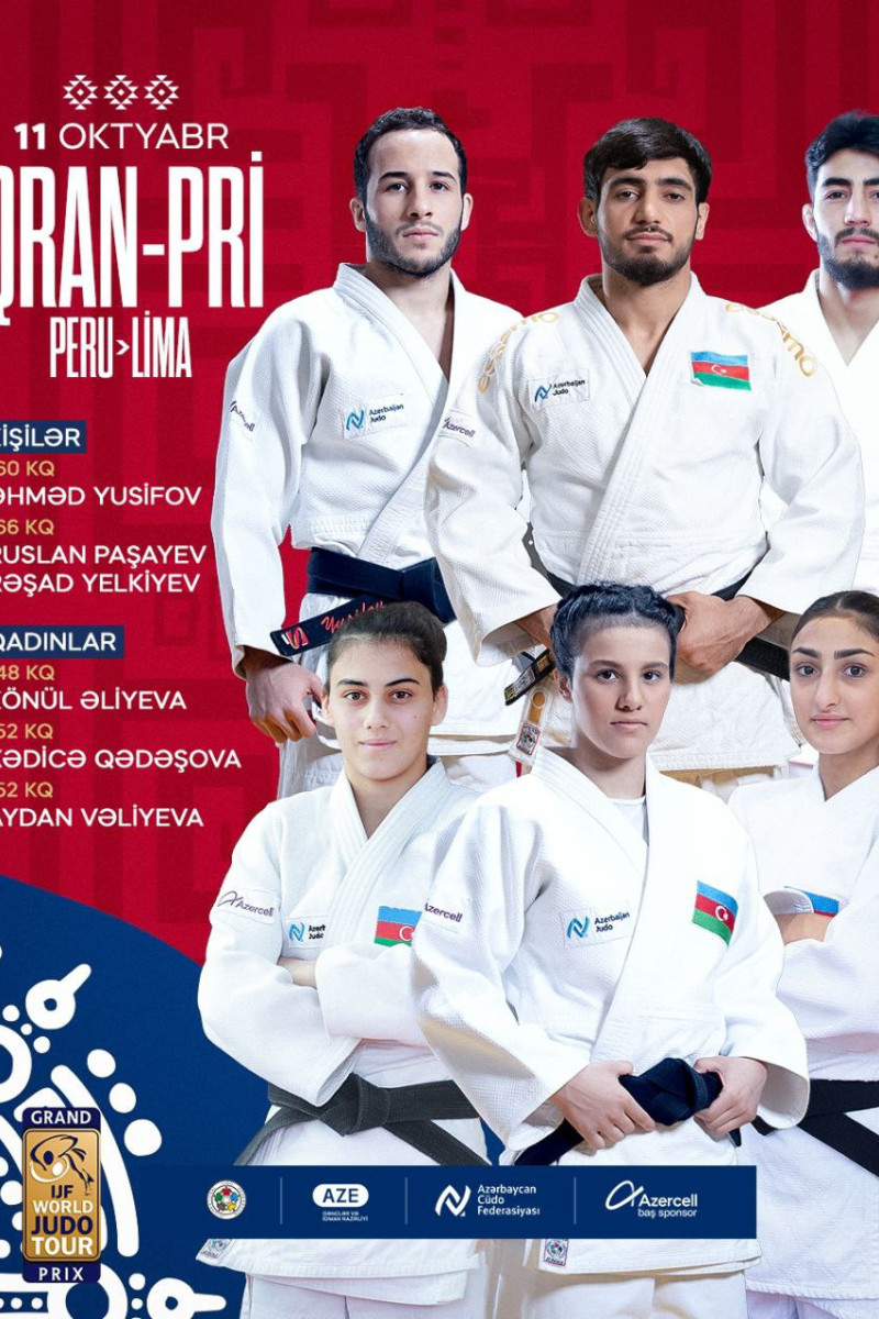 Bu gün Azərbaycan cüdoçuları Limada tatamiyə çıxır