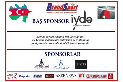 20 yanvar şəhidlərinin xatirəsinə həsr olunmuş stolüstü tennis yarışı keçiriləcək