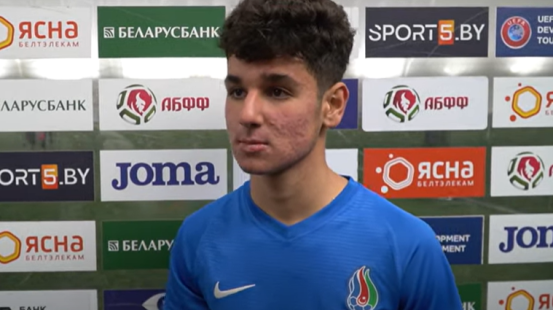 Belarusa məğlub olan U-17-nin futbolçusu: "Uduzmuşuq, amma qələbə də qazana bilərdik"