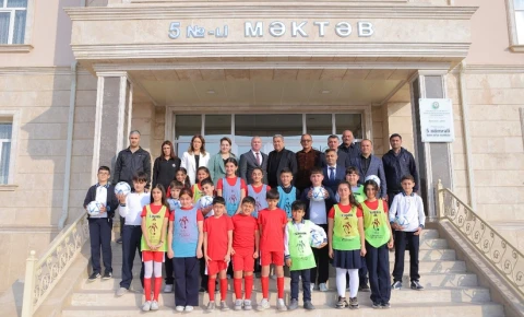 Naxçıvanda "Məktəblərdə Futbol Dərsi" layihəsinə start verilib