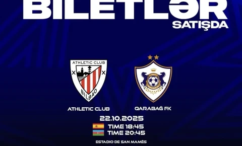 "Qarabağ" İspaniyada izləmək istəyənlər 110 manatından keçməlidir