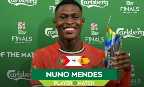 Nuno Mendes finalın ən yaxşısı seçilib
