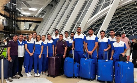 Azərbaycan komandasının ikinci qrupu Almaniyaya çatıb
