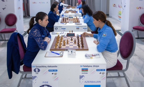 Dünya çempionatı: Şahmatçılarımız Gürcüstanla qarşılaşır