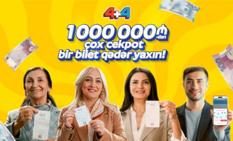 “4+4” lotereyasında cekpot 1 000 000 manatı keçdi