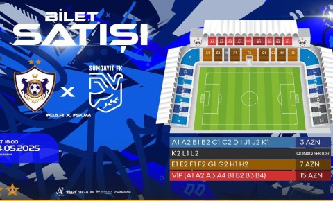 “Qarabağ” – “Sumqayıt”: biletlər bu gün satışa çıxacaq
