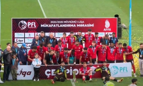 "Qəbələ" çempionluq kubokuna qovuşdu