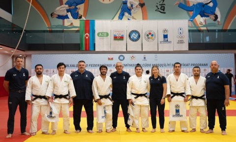Beynəlxalq Cüdo Federasiyası Akademiyasının sertifikat proqramı başa çatıb