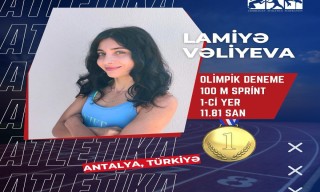 Lamiyə Vəliyeva Türkiyədə 1-ci oldu