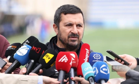 Millinin baş məşqçisi: "İlk görüş olduğu üçün uşaqlar həyəcanlı idilər"