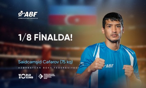 Azərbaycan boksçusu dünya çempionatında 1/8 finala yüksəldi
