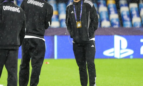 "Qarabağ" yağışlı Napoli gecəsində matça hazırdır