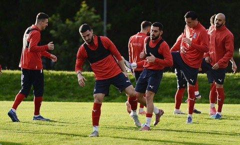 Millimiz Reykyavikdə məşqə çıxdı