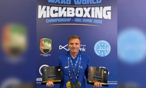 Eduard Məmmədov Əbu-Dabidə keçirilən dünya çempionatında iki qızıl medal qazanıb