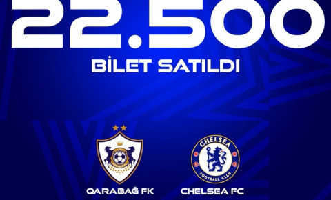 Çempionlar Liqası: "Qarabağ"ın oyununa 22 500 bilet satılıb