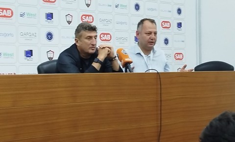 Kaxaber Tsxadadze: "Qarabağ"la matçda qapımızın qarşısında avtobus qurmayacağıq"