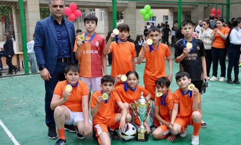 Məktəblər arasında minifutbol turnirinin qalibi bəlli olub