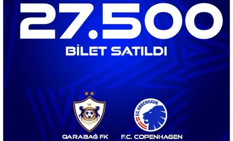 "Qarabağ"ın oyununa biletlər tükənir