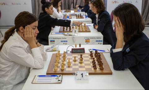 Dünya çempionatı: Qadınlardan ibarət şahmat millimizin yarımfinalda rəqibi müəyyənləşdi