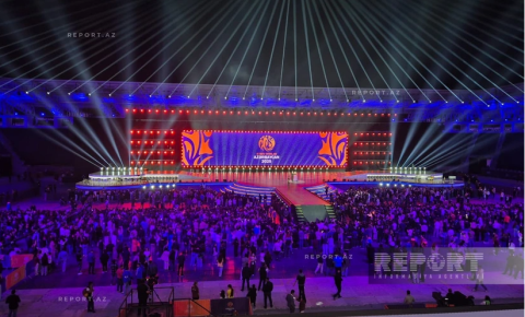 Gəncə stadionunda III MDB Oyunlarının bağlanış mərasimi keçirilib