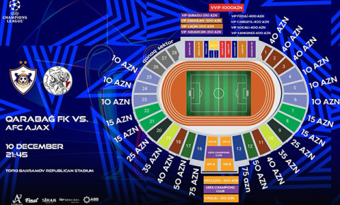 "Qarabağ" - "Ayaks" matçına biletlər tükənir