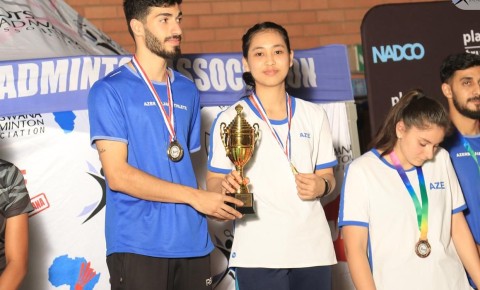 Azərbaycan badmintonçuları Botsvanada 6 medal qazandı